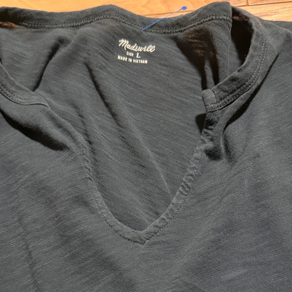 Madewell Charcoal V-Neck Tee
